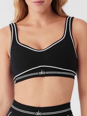 ALO Yoga Airbrush Heart Throb Bra Size Large